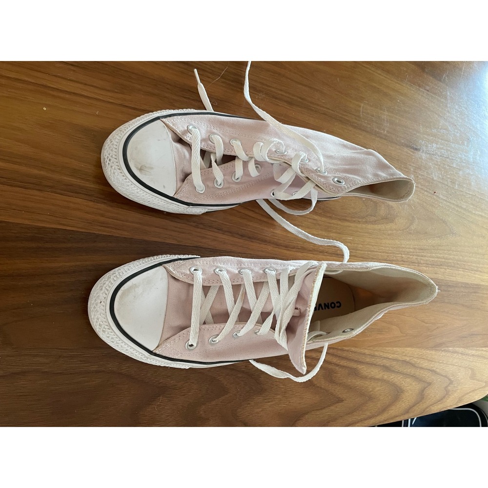 Converse‎ Chuck Taylor All Star High Top Pale Pink Canvas Sneakers Womens 11